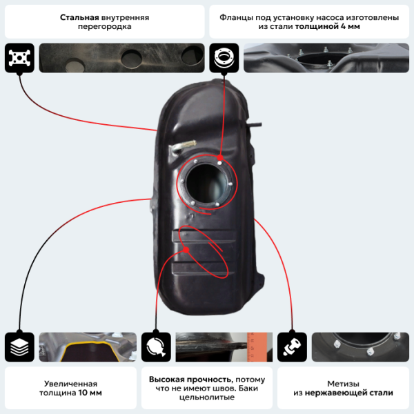 Купить Пластиковый топливный бак Daewoo Matiz, 1997-2015 г.в. (BP) -  35 л. Пластиковый топливный бак Daewoo Matiz, 1997-2015 г.в. (BP) -  35 л.